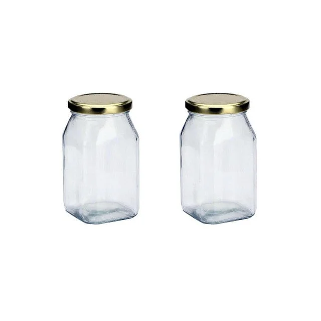 Sleek Clear Glass Cookie Jar for Pantry Organization | 200 ML | 3 x 4 inches