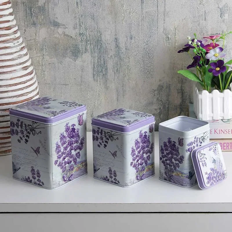 Lavender Hues Storage Tins | Set of 3