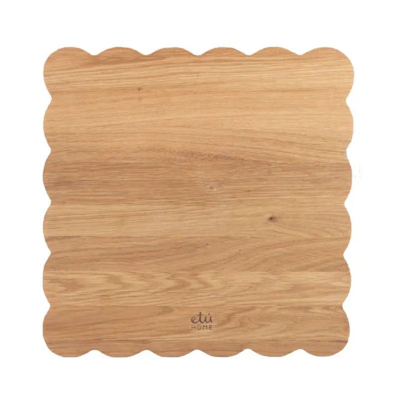 Square Scalloped Cutting Board