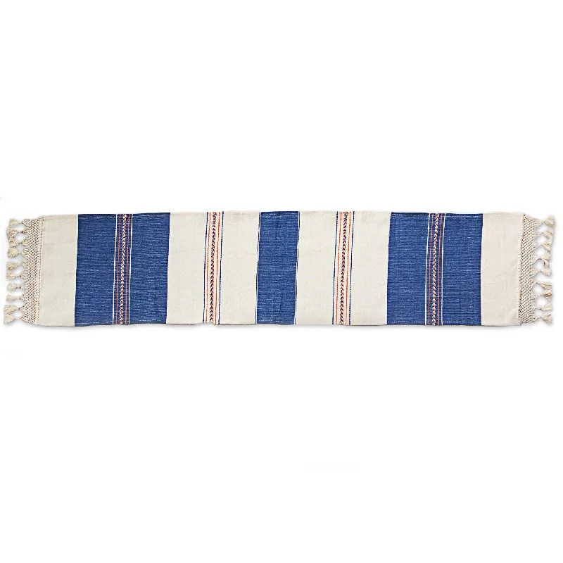 Striped Elegance Cotton Runner