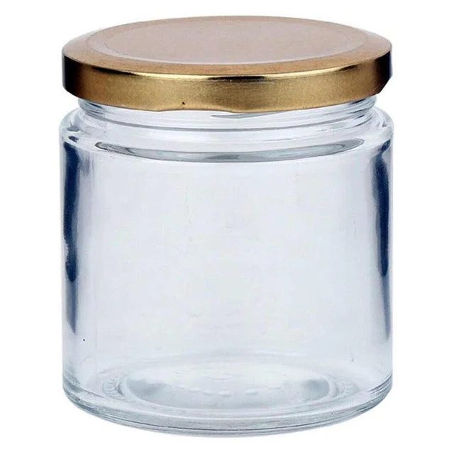 Stylish Clear Glass Cookie Jar for Kitchen and Pantry Storage | 50 ML | 2 x 2 inches