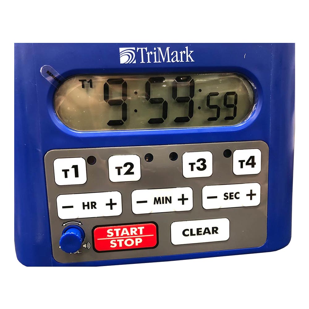 Taylor 5839NTM78 TriMark Digital 4 Channel Timer, Blue, 6.25" x 4" x 4.5"