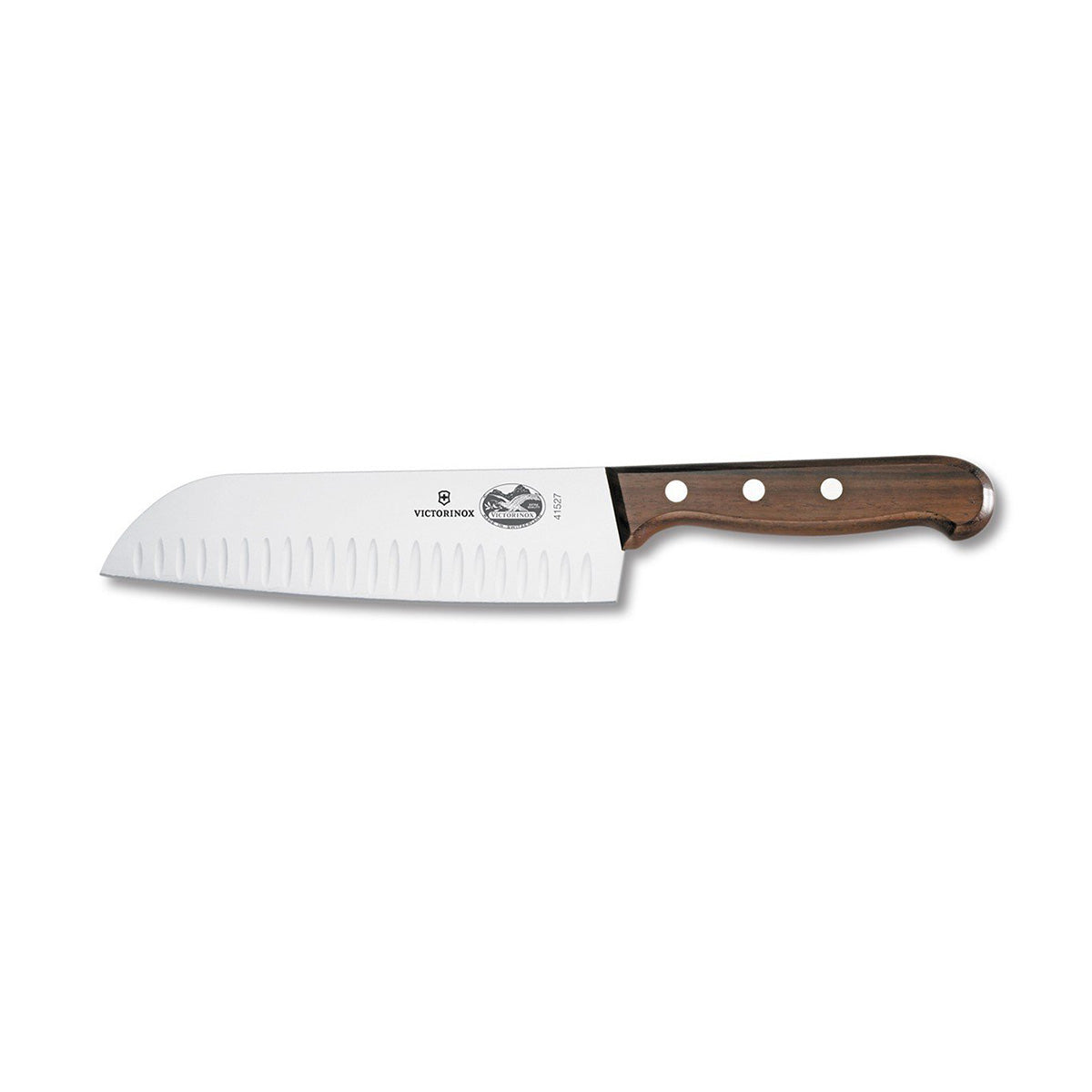 Victorinox Santoku Knife w/ Rosewood Handle & Granton Edge, 7"