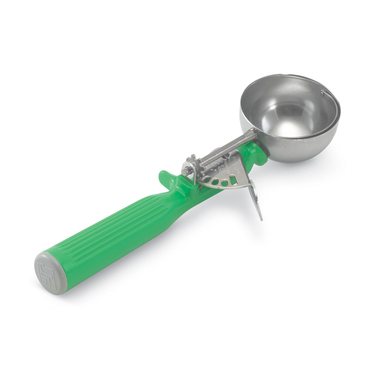 Vollrath 47142 #12 Disher, Green, 2-2/3 oz.