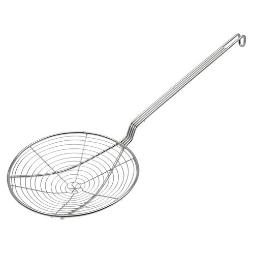 Winco SCF9 Skimmer, 9" Round, Spiral Wire Nickel