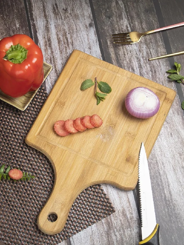 Wooden Chopping Board, Brown, Bamboo