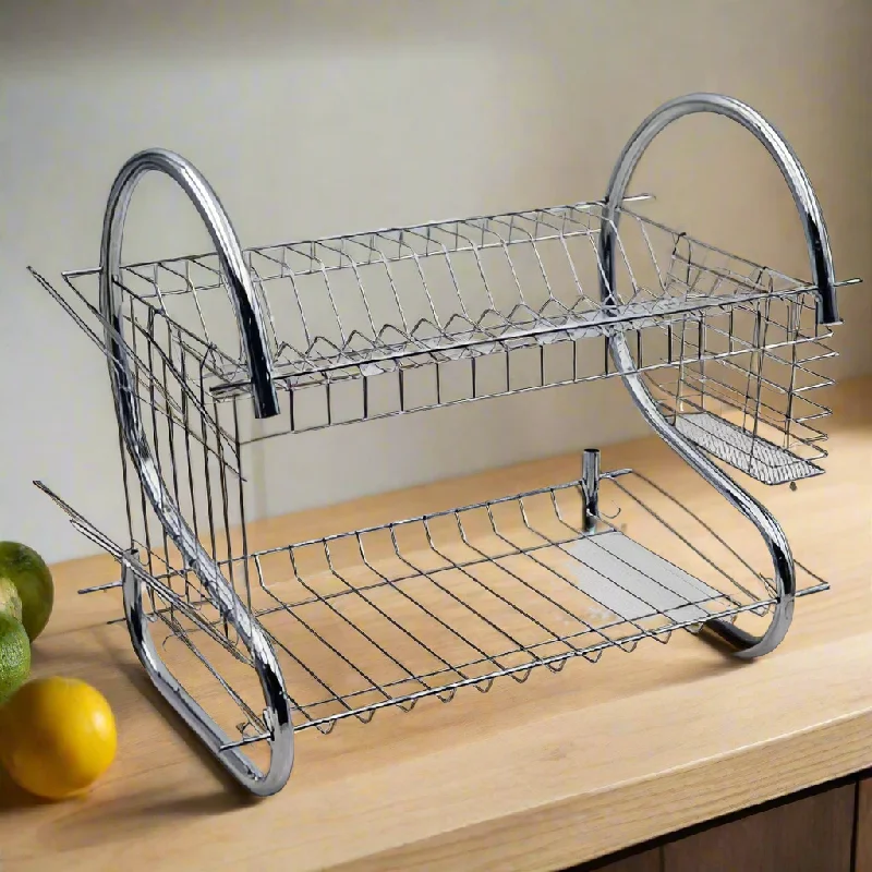 2-Tier Stainless Steel Dish Rack