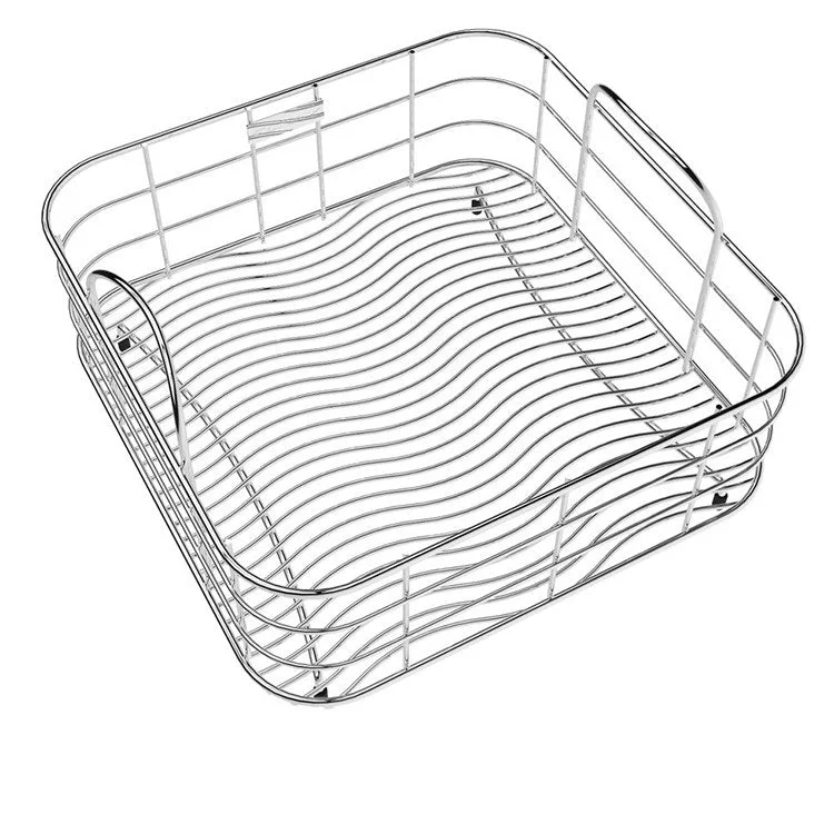 Rinsing Basket with Removable Dish Rack