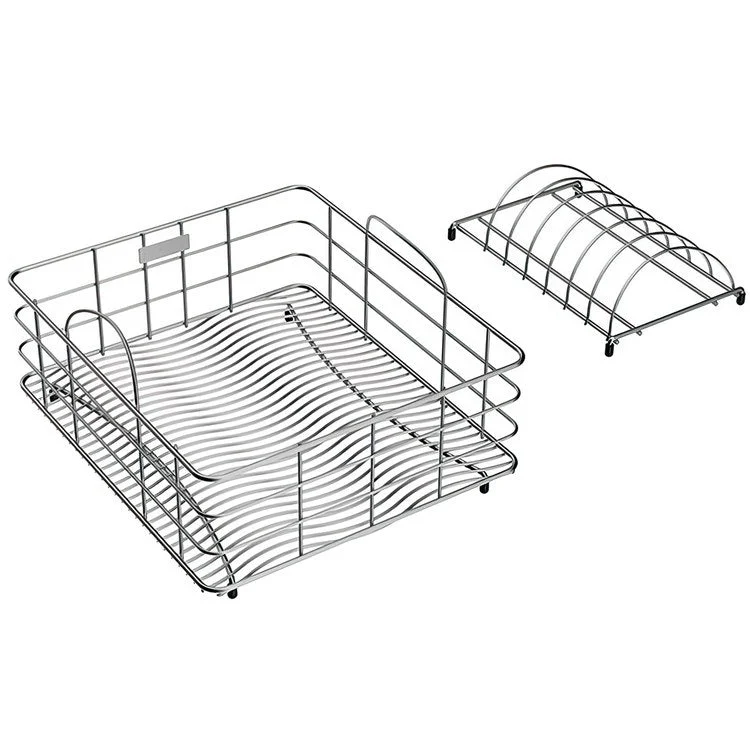 Rinsing Basket with Removable Dish Rack